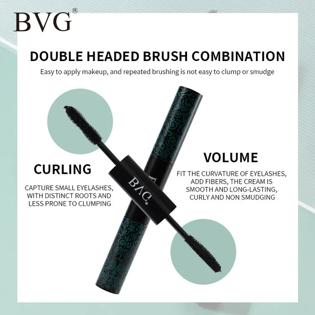 Two In One Dual  Ended Mascara Naturally Lengthens Curls Thickens And Is Layered Non Caking Waterproof And Long Lasting
