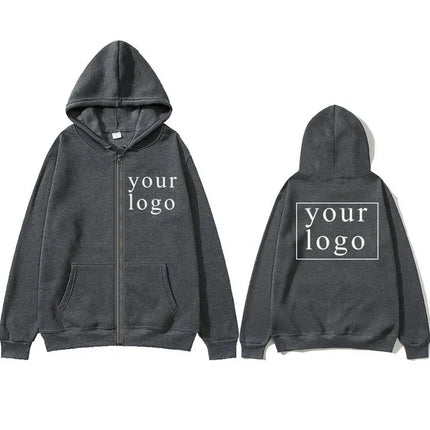 Custom Print Zip Hoodie / Hoodie Zippé Imprimé Personnalisé