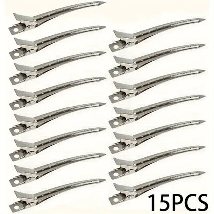 New Alligator Hair Clips Metal Duck Bill Hair Clips for Styling - with Holes Professional Sectioning Clips for Salon And Women