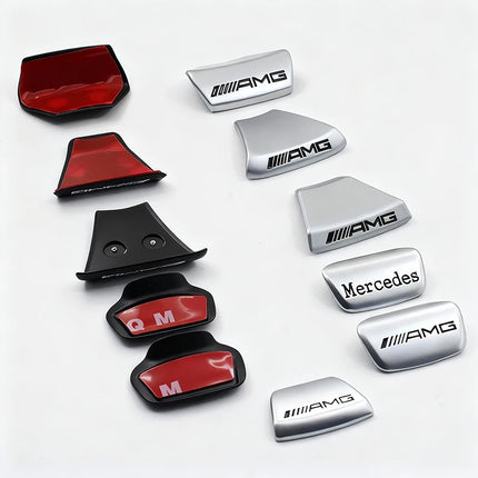 3D Metal Car Steering Wheel Emblem Sticker Badge For Mercedes Benz AMG W205 W168 W108 GLC W212 AMG W176 W204 Interior Accessorie