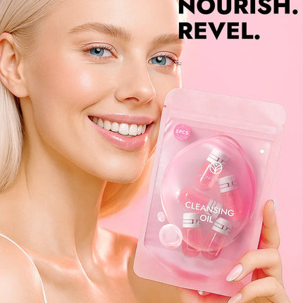 7/10 Capsules of Cleansing Oil Gently Non Irritating Moisturize Soothe Cleansing Travel Portable Single Makeup Remover Oil