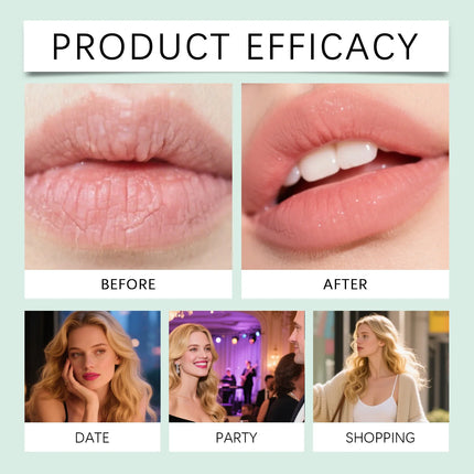10PCS/Box Christmas Lip Moisturizing Set Deep Moisturizing Lip Color Brightening Plump Lip Care Gift Set for Women Girls