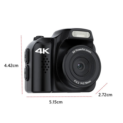 Mini Keychain Camera 4K 64MP Digital Camera Pocket Camcorder for Kids Adults Collectible Gift for Birthdays & Stocking Stuffers