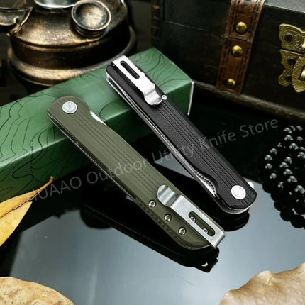 Hot 3810 Pocket Folding Knife 8CR13MOV Blade G10 Handle Portable Survival Knife Sharp Hiking Multipurpose Hunting Outdoor Knife