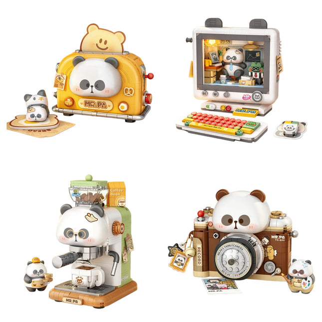 LOZ Retro Home Appliance Toys Series: Coffee Machine, Camera, MOC Building Blocks Desktop Ornament, Assembly Toys, Birthday Gift