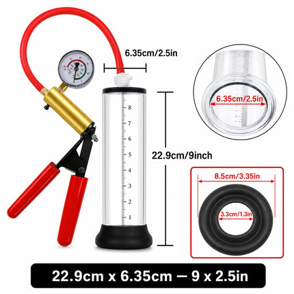 Acrylic Penis Pump Manual Penis Enlarger Penis Extender Trainer Sex Toy for Men Vacuum Pump Male Masturbation Adults Sex Product