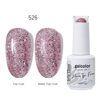 Arte Clavo HEMA TPO FREE Gel Nail Polish 15ML Long Lasting For Manicure Semi Permanent Nail Art UV LED Gel Varnish Nail Supplies