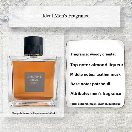 Men‘s Cologne 100ML, Spicy Woody Amber Long Lasting Fragrance, Eau de Toilette for Day & Night, Premium Scent Gift Set