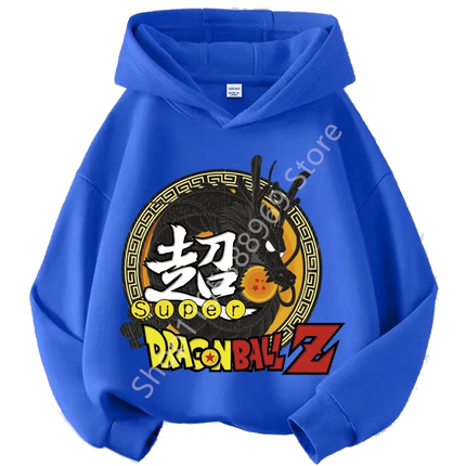 2026 Dragon Ball Chibi Characters Kids Hoodie 100-160 Size 3-12 Years Boys Casual Sporty Children's Sweatshirt