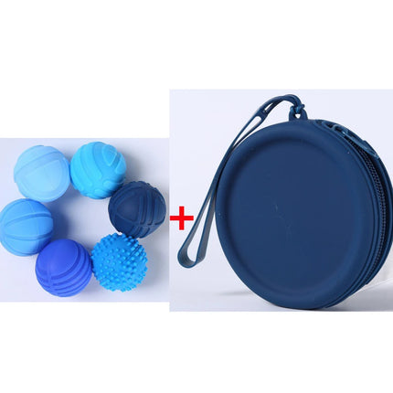Set of 6 Magnetic Sensory Balls with Storage Bag Silicone Stress Relief Finger Activity Toy