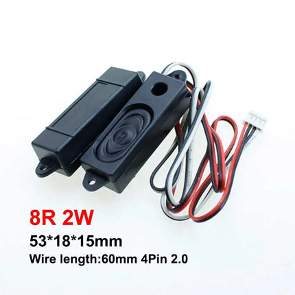 JCD 8ohm 4R 8R 2W 3W 5W 10W 45100/3370/3070 Loud Speaker With 4Pin PH2.0 Terminal Connector Computer LCD Monitor TV Speaker Horn