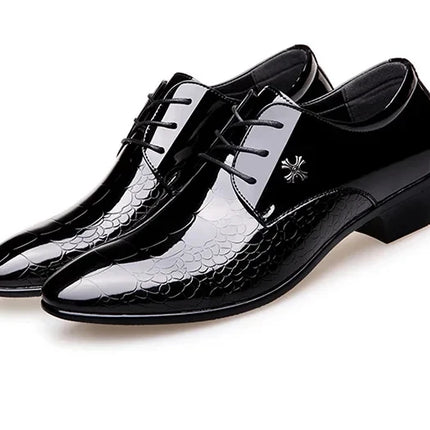 Men's Leather Shoes Black Soft Leather Soft Sole Spring And Autumn Best Man Men's Business Formal Wear Plus Size 38-48