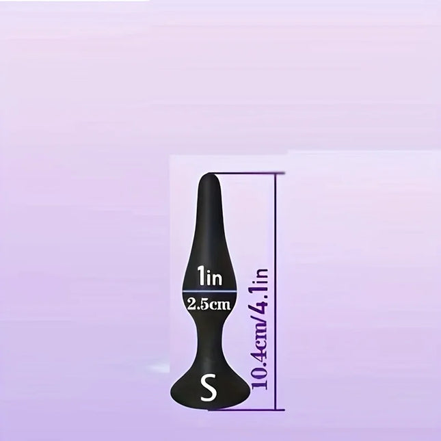 4pcs Silicone Anal Training Set - Soft, Non-Woven Fabric Perfect for Beginners & Advanced Players, Anal Butt Plugs for Men Women