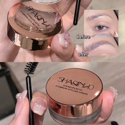 Three-dimensional Eyebrow Shaping Soap Eyebrow Gel Texture Creates Natural Eyebrows Styling Cream Waterproof Quick-Dry Makeup