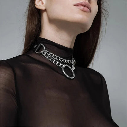 Sexy Bondage Lingerie Sexy Leather Collar Harness Woman Erotic Leather Neck Harness Fetish Wear Women Neck Accessorie