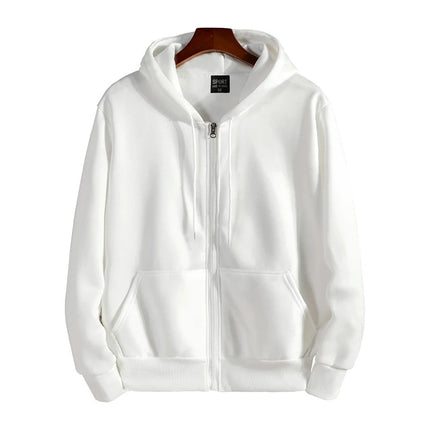 Zipper Hoodies Autumn Winter Men's New Long Sleeve Hooded Sweatshirt Fashion Casual Male Outfit Sportswear Loose Fit Clothes