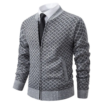 LEGIBLE 2025 Men's Sweaters Autumn Winter Wool Zipper Cardigan Sweaters Man Casual Knitwear Sweatercoat Male