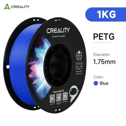 Creality CR-PETG Filament 1KG 1.75mm High-Temperature Eco-Friendly Odorless Non-Toxic 3D Printer Filament with New Colors