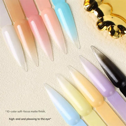 1Jar Cushion Patting Gel Polish Ombre Black White Peach Pat Pat Gel Nail Polish Drawing Liner French Nail Cushion Gradient Gel