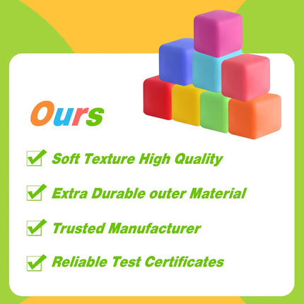 5-40Pcs Slow Rising Stress Cube Fidget Toys, Squishy Balls Sensory Fidget Toys for Kids Adults, Square Shape Fidgets