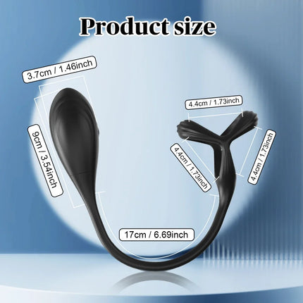 Anal Vibrator APP Control Vibrating Prostate Massager Anal Plug Cock Ring for Men Butt Plug for Gay Penis Ring Sex Toy for Male