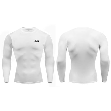 Compression T Shirts Men Spring Long Sleeve Sportswear Training Exercise T-shirt Elastic Quick Dry Sport Tops Gym Workout Shirts