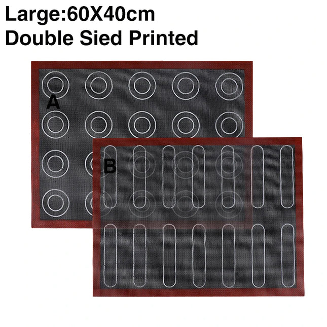 Silicone Baking Oven Mat for Eclair Perforated Non-stick Macaron Cookie Bread Pastry Mold Baking Accessories Baking Supplies