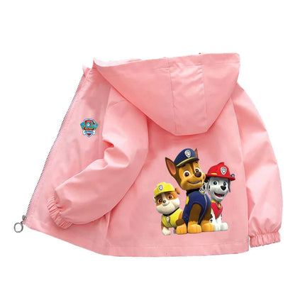PAW Patrol Hooded Jackets Girls Boys 2024 Spring Autumn Sports Coats 1-10 Years Children Cartoon Outerwear Kids Casual Clothes