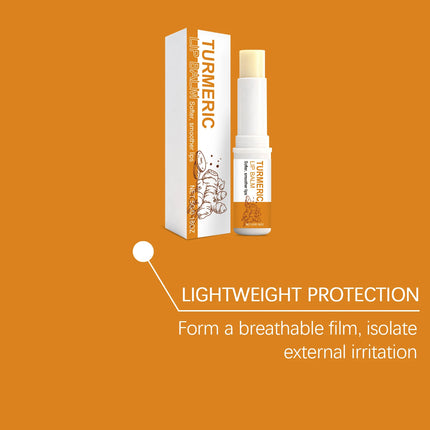 Turmeric Lip Balm Moisturizer Anti-Cracking Remove Dark Lightening Melanin Lip Gloss Exfoliating Soothing Hydrating Lip Stick