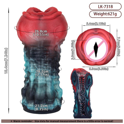 GEEBA safer sex products Male Masturbator Silicone Alien Monster Penis Sleeve Adult Sex Toy for Men Fantasy Pocket Pussy Stroker