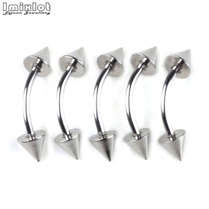 45/90PCS Stainless Steel Body Piercing Jewelry Nose Ring Tongue Bars Navel Eyebrow Lip Labret Piercing Jewelry Horseshoe Rings