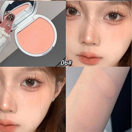 Monochrome Soft Mist Blush Highlights Cream Tangerine Peach Natural Apricot Nude Pink Cheek Purple-Blue Matte Brighten Makeup