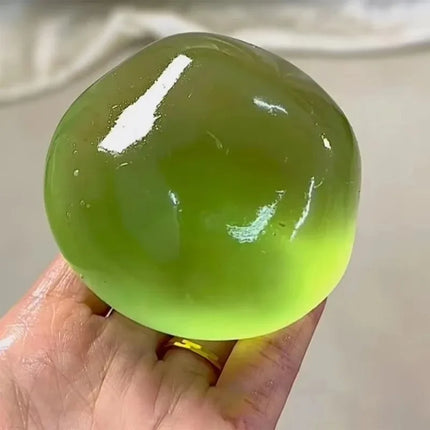 Handmade Coconut Oil Squishy Ball Slow Rising Fidget Stress Ball Clear Jelly Sensory Ball Soft Stress Relief Toy for Adults