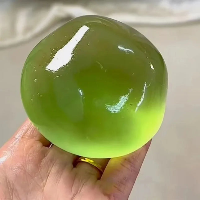 Handmade Coconut Oil Squishy Ball Slow Rising Fidget Stress Ball Clear Jelly Sensory Ball Soft Stress Relief Toy for Adults