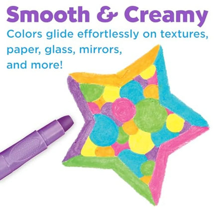 Gel Crayons: Jumbo Drawing Sticks in a Durable Storage Case: Toddler Art Supplies for Coloring, Twistable Crayons for Drawing S