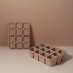 12 grid taupe