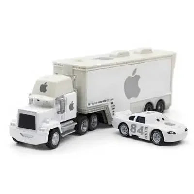 Pixar Cars Lightning McQueen Mack Uncle Truck Black Storm Jackson Cruz Set Metal Diecast Model Toy Kids Christmas Gift