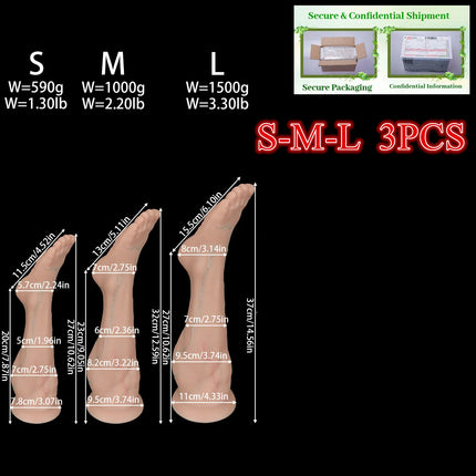 Soft Silicone Big Fisting sole Anal Plug Strong Suction Cup Hand Butt Plug Long Fisting Vagina Dilator Sex Toy for Women Men 18+