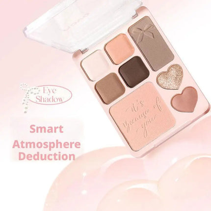 Novo 8Color Eyeshadow Palette Silver Pearlescent All-in-One Highlighter Long Lasting Shimmer Eyeshadow Makeup Eye Shadow Palette