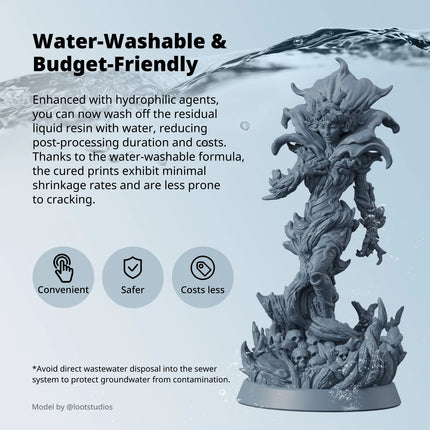 ANYCUBIC ABS-Like Resin 3.0 Water Washable For LCD 3D Printer High Accuracy Low Shrinkage Rate Photopolymer 3D Printing