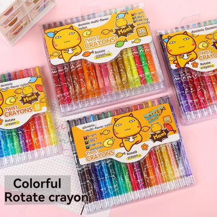 12/18/24/36 Colors Crayons Stacking Buildable Crayons Colorful Crayons Party Favors DIY Rainbow Pencils Graffiti Oil Stick