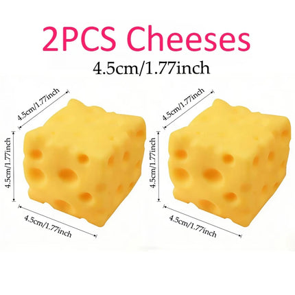 Giant Cheese Squeeze Toy Extra Large Size Cheese Squishy Fidget Toys Slow Rebound Shapeable Venting Ball for Adults Gifts