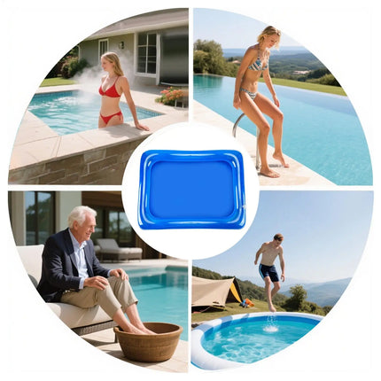 Portable Inflatable Foot Basin Convenient Foot Soaking Bath  Tub For Pool Entrance Ladder Inflatable Basin Foot Soaking Tub