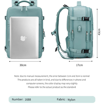 Women Laptop Backpack 15.6inch Teenage girl USB charging school Backpack Independent Shoe bag travel Backpack outdoor Backpack