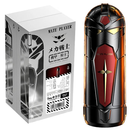 THRUSTING-King 12cm 6-Segment Fixed-point Telescopic Male Masturbator One-Key Burst Masturbation Cup Trainer Sex Toys for Men
