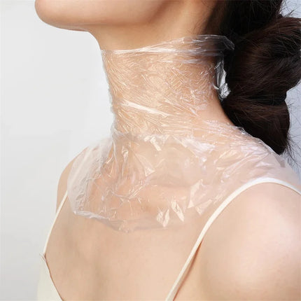 Plastic Film Neck Masks Wrap Disposable Transparent DIY Neck Stickers Paper Ultra Thin Beauty Skin Care Tool Kits