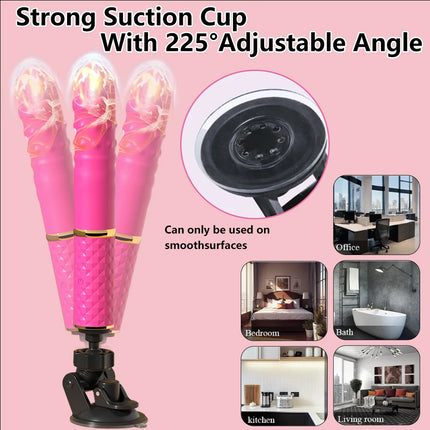 Automatic retractable dildo vibrator women's G-spot vaginal masturbation clitoral stimulation massage sex machine adult products