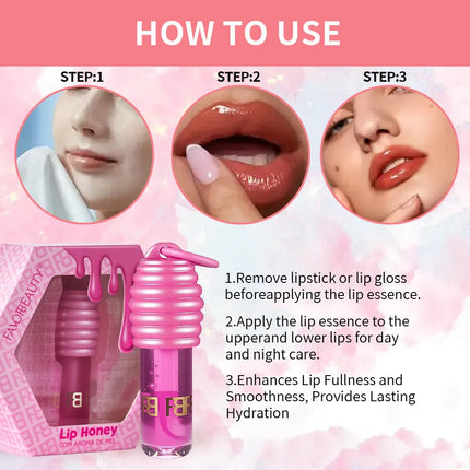 Honey pot lip oil lip gloss moisturizing hydrating multi-layer matte lipstick full set of lip moisturizing lip gloss lip gloss
