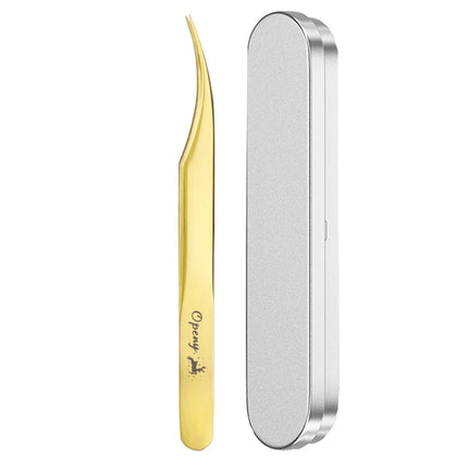 Christmas Eyelash Extension Tweezers-Precision Tweezers for 2D-6D Volume & Individual False Lashes Extensions-Golden Tweezers