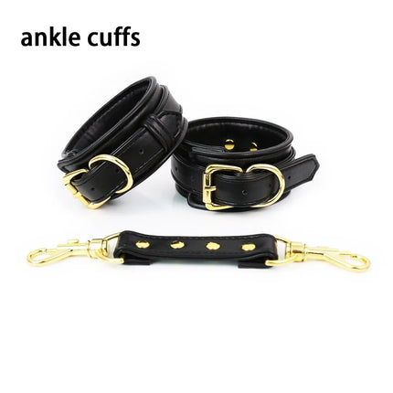 Puppy play  Wrist  Ankle cuffs Restraints Bondage Couples Adult Games Sex Toys for Women Erotic Handcuffs